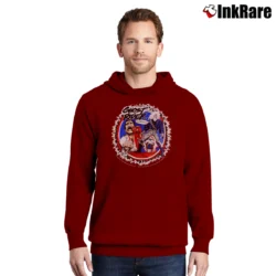 Men’s 1992 Ghost Rider Comic Images Marvel Grail Pullover Hoodie in maroon | Cozy, Durable, Modern Fit