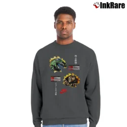 Men’s 1992 Nike Godzilla Charles Barkley Collaboration Crewneck Sweatshirt in charcoal | Cozy Fabric, Clean Style