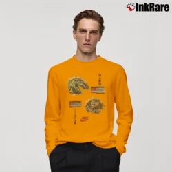 Men’s 1992 Nike Godzilla Charles Barkley Graphic Long-Sleeve Shirt in orange | Sleek, Lightweight, Year-Round Wear