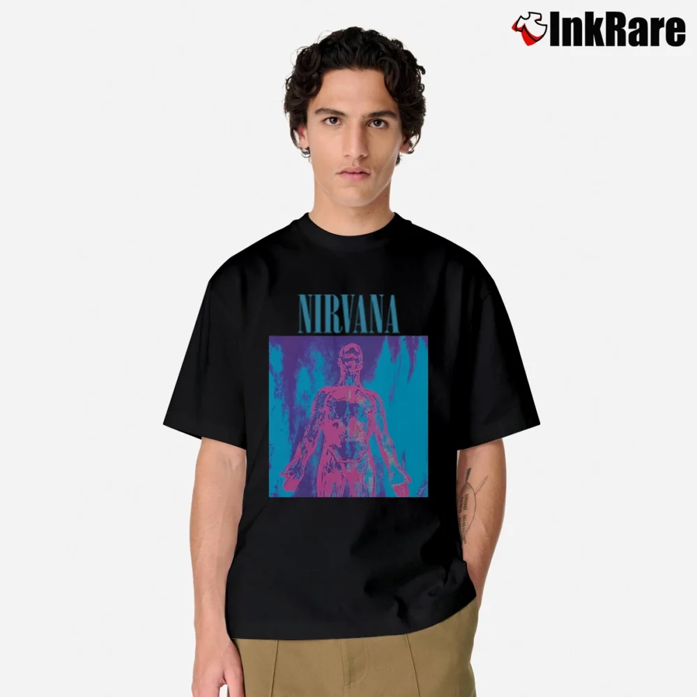 Men’s 1992 Nirvana Sliver Grunge Alternative Classic T-Shirt in black | Soft, Breathable Everyday Wear