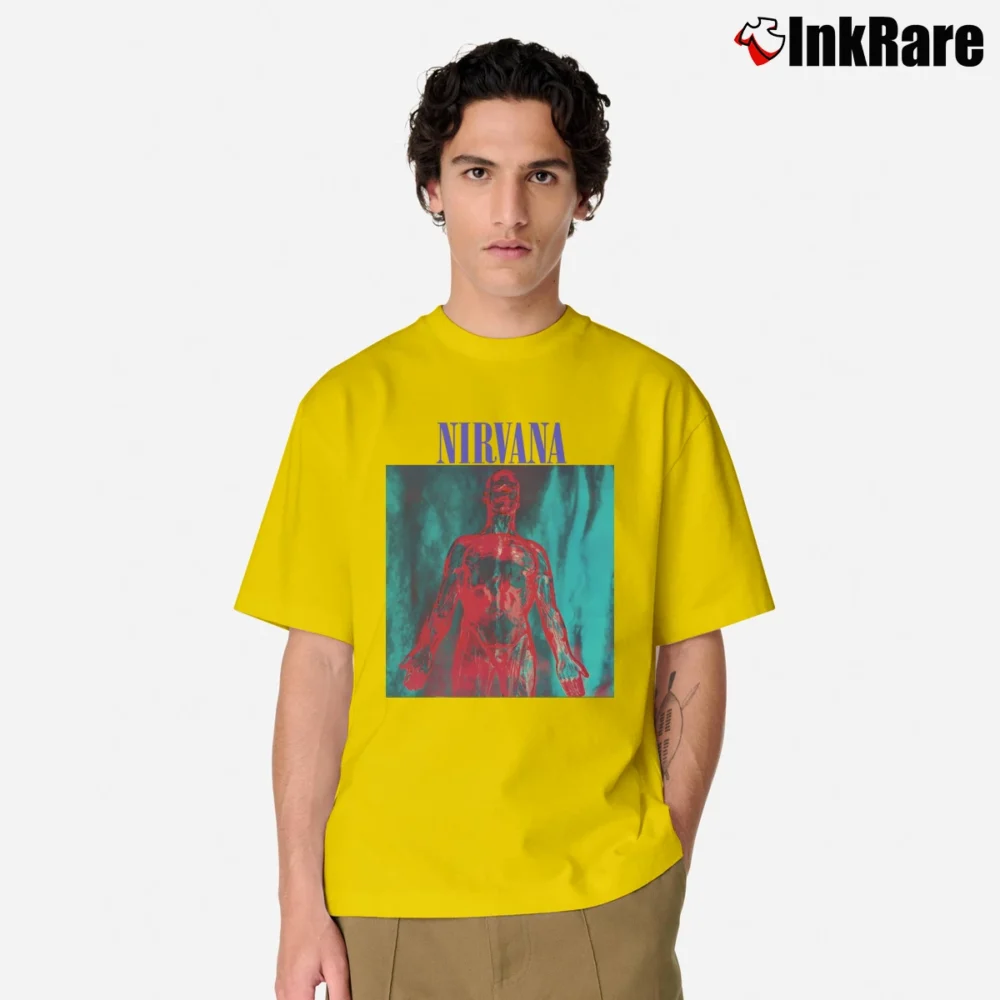 Men’s 1992 Nirvana Sliver song Classic T-Shirt in yellow | Soft, Breathable Everyday Wear