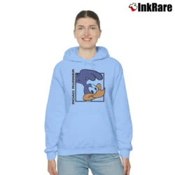Women’s 1992 Road Runner Looney Tunes Cartoon Cozy Hoodie in light blue | Warm, Structured, Stylish