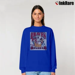 Women’s 1993 Atlanta Braves Looney Tunes Relaxed Sweatshirt in royal blue | Soft, Laid-Back Vibe