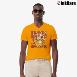 Men’s 1993 Atlanta Braves Looney Tunes V-Neck Tee in orange | Sharp, Breathable, Everyday Staple