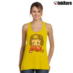 Women’s 1993 Betty Boop Boxing Tank Top in yellow | Lightweight, Movement-Friendly