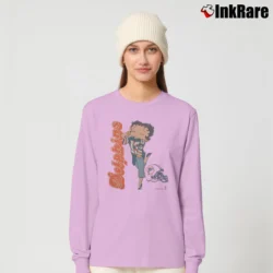 Women’s 1993 Betty Boop Miami Dolphins NFL Football Long-Sleeve Top in light pink | Sleek, Versatile, All-Season