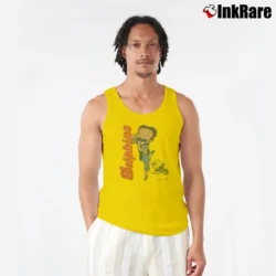 Men’s 1993 Betty Boop Miami Dolphins NFL Football Tank Top in yellow | Breathable, Active-Friendly Design