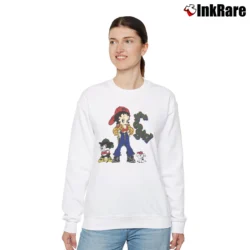 Women’s 1993 Betty Boop Sexy Hip Hop Relaxed Sweatshirt in white | Soft, Laid-Back Vibe