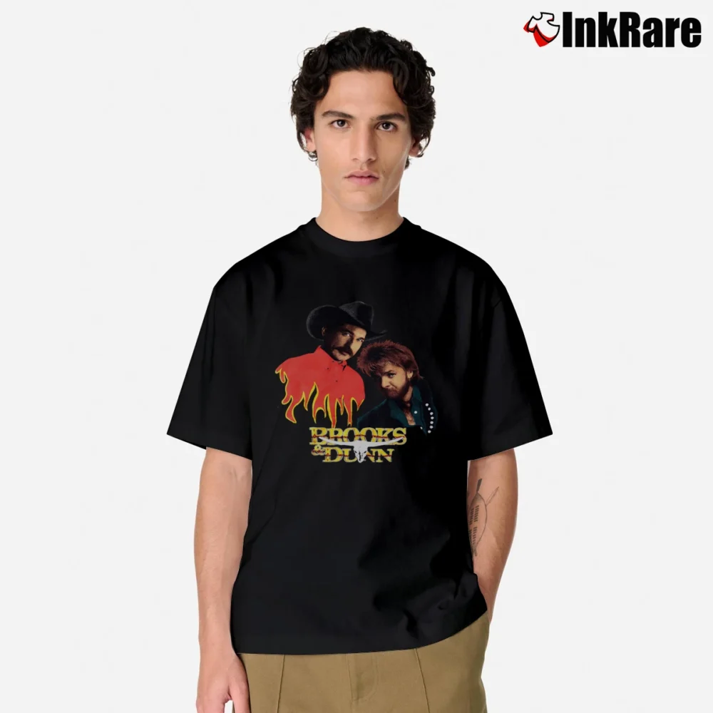 Men’s 1993 Brooks And Dunn Stampede Tour Classic T-Shirt in black | Soft, Breathable Everyday Wear