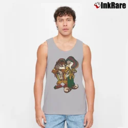 Men’s 1993 Bugs Bunny Taz Reggae Rasta Looney Tunes Tank Top in sport grey | Breathable, Active-Friendly Design