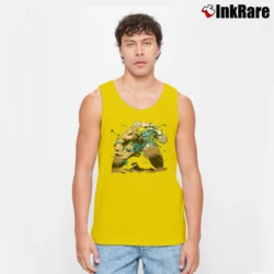 Men’s 1993 Cable X - force Wolverine Marvel Comics Tank Top in yellow | Breathable, Active-Friendly Design