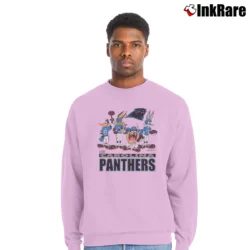Men’s 1993 Carolina Panthers Looney Tunes NFL Football Crewneck Sweatshirt in light pink | Cozy Fabric, Clean Style