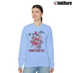 Women’s 1993 Chicago Bulls Looney Tunes 3 Peat Whoop There It Is World Champions Relaxed Sweatshirt in light blue | Soft, Laid-Back Vibe