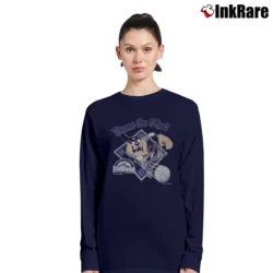 Women’s 1993 Colorado Rockies Taz Down The Pike Looney Tunes World Series Long-Sleeve Top in navy | Sleek, Versatile, All-Season