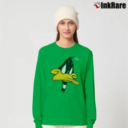 Women’s 1993 Daffy Duck Looney Tunes Long-Sleeve Top in irish green | Sleek, Versatile, All-Season