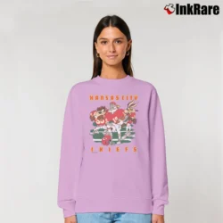 Women’s 1993 Kansas City Chiefs Looney Tunes NFL Relaxed Sweatshirt in light pink | Soft, Laid-Back Vibe
