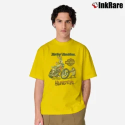 Men’s 1993 Looney Tunes Bugs Bunny Taz Harley Davidson Biker Classic T-Shirt in yellow | Soft, Breathable Everyday Wear