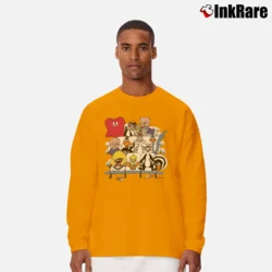 Men’s 1993 Looney Tunes Classic Cartoon Long-Sleeve Shirt in orange | Sleek, Lightweight, Year-Round Wear
