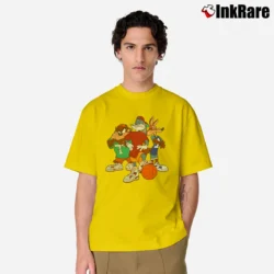 Men’s 1993 Looney Tunes Taz Bugs Bunny Road Runner Hip Hop Classic T-Shirt in yellow | Soft, Breathable Everyday Wear