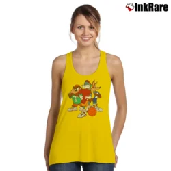 Women’s 1993 Looney Tunes Taz Bugs Bunny Road Runner Hip Hop Tank Top in yellow | Lightweight, Movement-Friendly