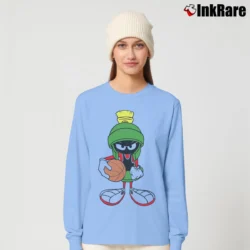 Women’s 1993 Marvin The Martian Space Jam Looney Tunes Long-Sleeve Top in light blue | Sleek, Versatile, All-Season