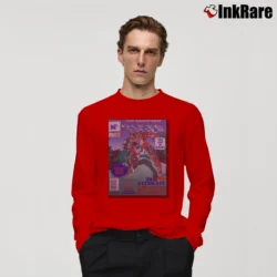 Men’s 1993 Memphis State Tiger Varsity Comics Graphic Long-Sleeve Shirt in red | Sleek, Lightweight, Year-Round Wear