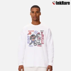Men’s 1993 NBA Finals Looney Tunes Taz Bulls Suns Long-Sleeve Shirt in white | Sleek, Lightweight, Year-Round Wear