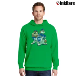 Men’s 1993 New York Giants Looney Tunes Bugs Bunny Taz Pullover Hoodie in irish green | Cozy, Durable, Modern Fit