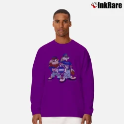 Men’s 1993 New York Giants Looney Tunes Bugs Bunny Taz Long-Sleeve Shirt in purple | Sleek, Lightweight, Year-Round Wear