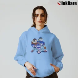 Women’s 1993 New York Giants X Looney Tunes Cozy Hoodie in light blue | Warm, Structured, Stylish