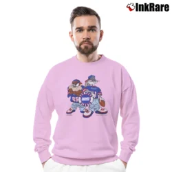 Men’s 1993 New York Giants X Looney Tunes Crewneck Sweatshirt in light pink | Cozy Fabric, Clean Style