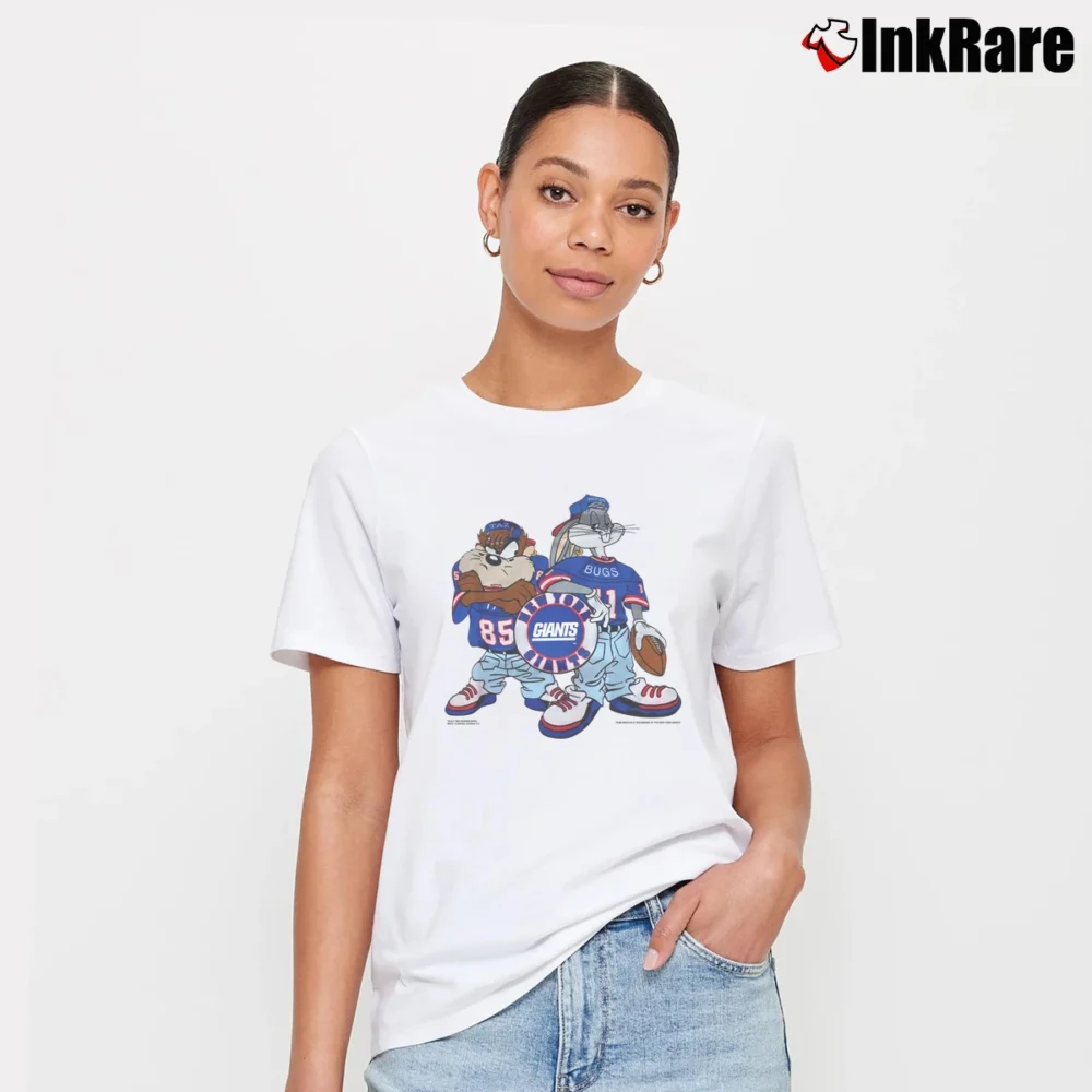 Women’s 1993 New York Giants X Looney Tunes Signature T-Shirt in white | Soft, Flattering Fit