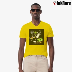 Men’s 1993 Nike Michael Jordan Looney Tunes V-Neck Tee in yellow | Sharp, Breathable, Everyday Staple
