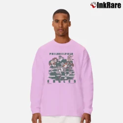 Men’s 1993 Philadelphia Eagles Looney Tunes Bugs Bunny Long-Sleeve Shirt in light pink | Sleek, Lightweight, Year-Round Wear