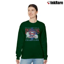 Women’s 1993 Philadelphia Phillies World Series Champions Relaxed Sweatshirt in forest green | Soft, Laid-Back Vibe