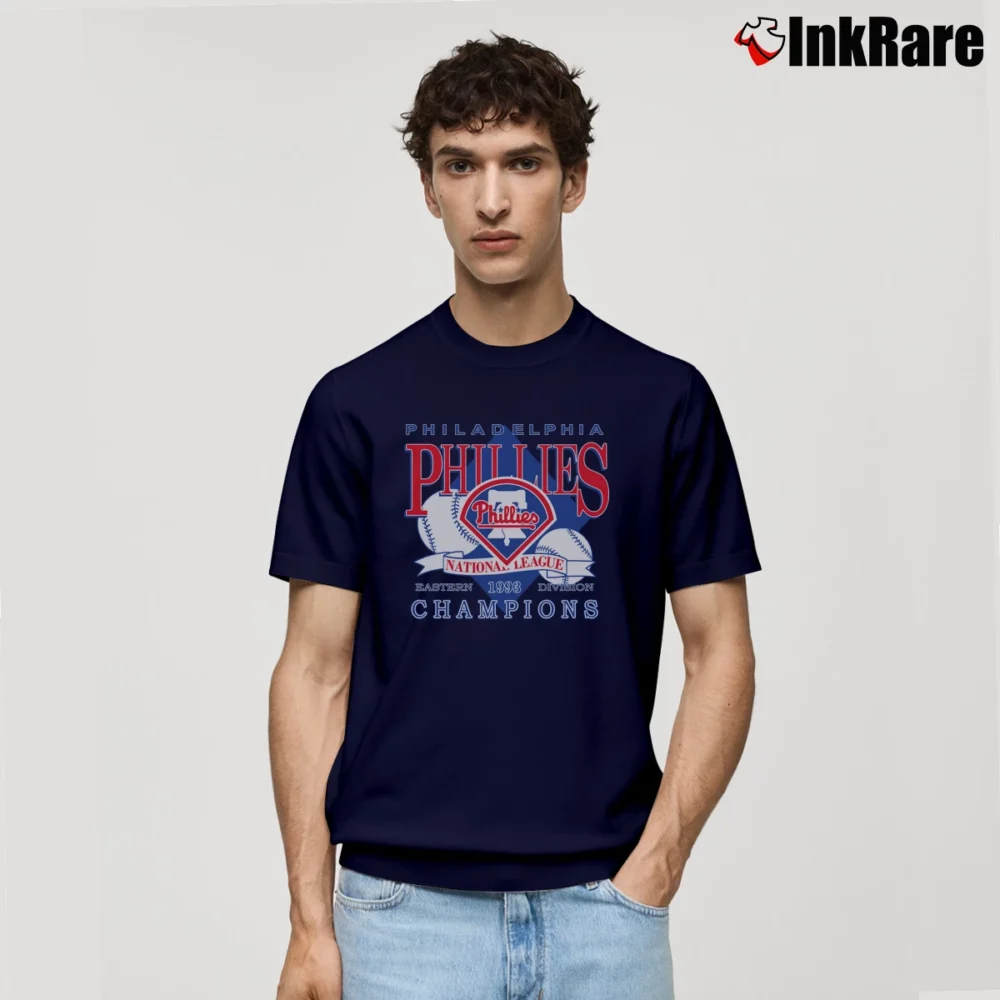 Men’s 1993 Philadelphia Phillies World Series Champions Classic T-Shirt in navy | Soft, Breathable Everyday Wear
