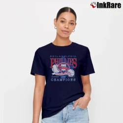 Women’s 1993 Philadelphia Phillies World Series Champions Signature T-Shirt in navy | Soft, Flattering Fit
