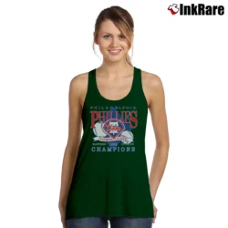 Women’s 1993 Philadelphia Phillies World Series Champions Tank Top in forest green | Lightweight, Movement-Friendly