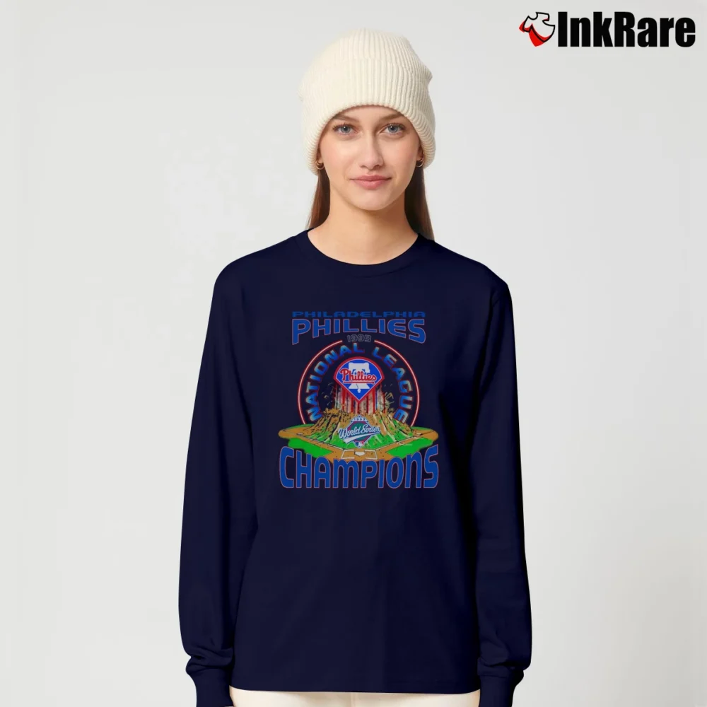 Women’s 1993 Philadelphia Phillies World Series Champs Long-Sleeve Top in navy | Sleek, Versatile, All-Season