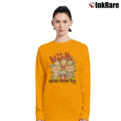 Women’s 1993 Phillies Caricature Dykstra Daulton Kruk Long-Sleeve Top in orange | Sleek, Versatile, All-Season