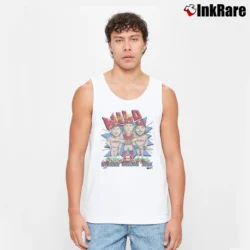 Men’s 1993 Phillies Caricature Dykstra Daulton Kruk Tank Top in white | Breathable, Active-Friendly Design