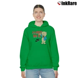 Women’s 1993 Porky Pig Looney Tunes Just Do It Classic Cozy Hoodie in irish green | Warm, Structured, Stylish