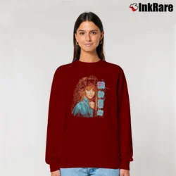 Women’s 1993 Reba Mcentire Relaxed Sweatshirt in maroon | Soft, Laid-Back Vibe