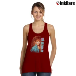 Women’s 1993 Reba Mcentire Tank Top in maroon | Lightweight, Movement-Friendly
