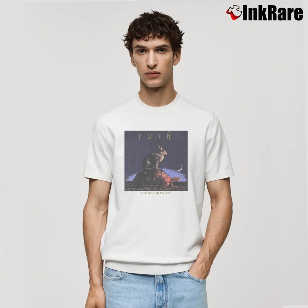Men’s 1993 Rush Counterparts Tour Classic T-Shirt in white | Soft, Breathable Everyday Wear