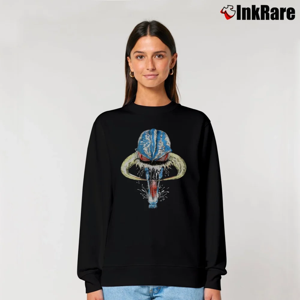Women’s 1993 Spawn Violator Marvel Spiderman Crossover Relaxed Sweatshirt in black | Soft, Laid-Back Vibe