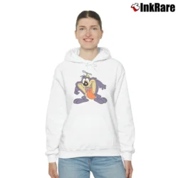 Women’s 1993 Tiny Toons Taz Tasmanian Devil Looney Tunes Cozy Hoodie in white | Warm, Structured, Stylish