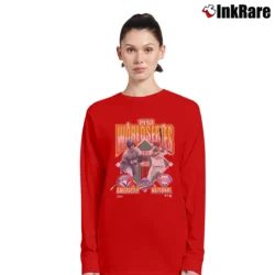 Women’s 1993 World Series Toronto Blue Jays vs Philadelphia Phillies Long-Sleeve Top in red | Sleek, Versatile, All-Season