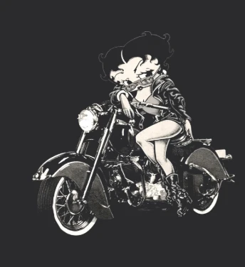 1994 Betty Boop Motorcycle Club American Cartoon Shirt