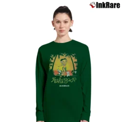 Women’s 1994 Betty Boop Classic Cartoon Graphic Long-Sleeve Top in forest green | Sleek, Versatile, All-Season